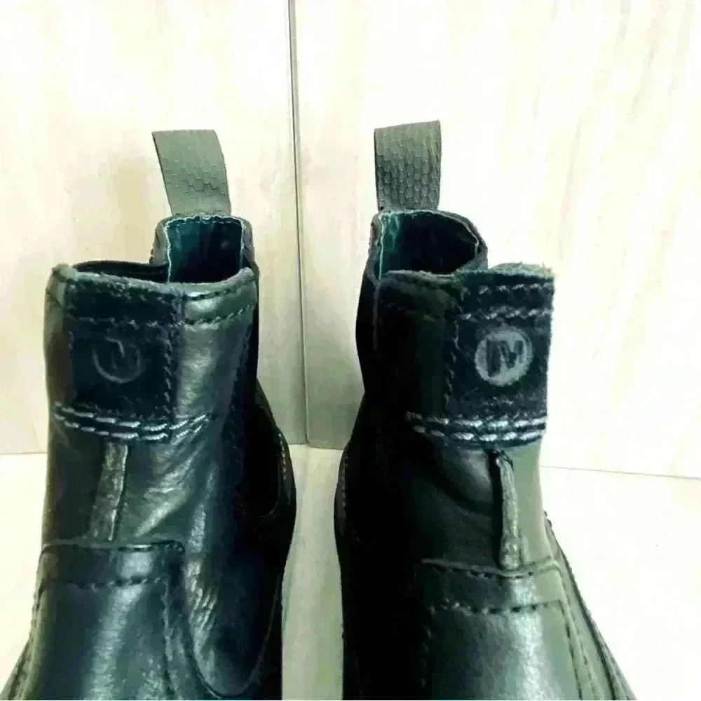Merrell‎ Realm Black Leather Pull On Boot Men’s Size 8
